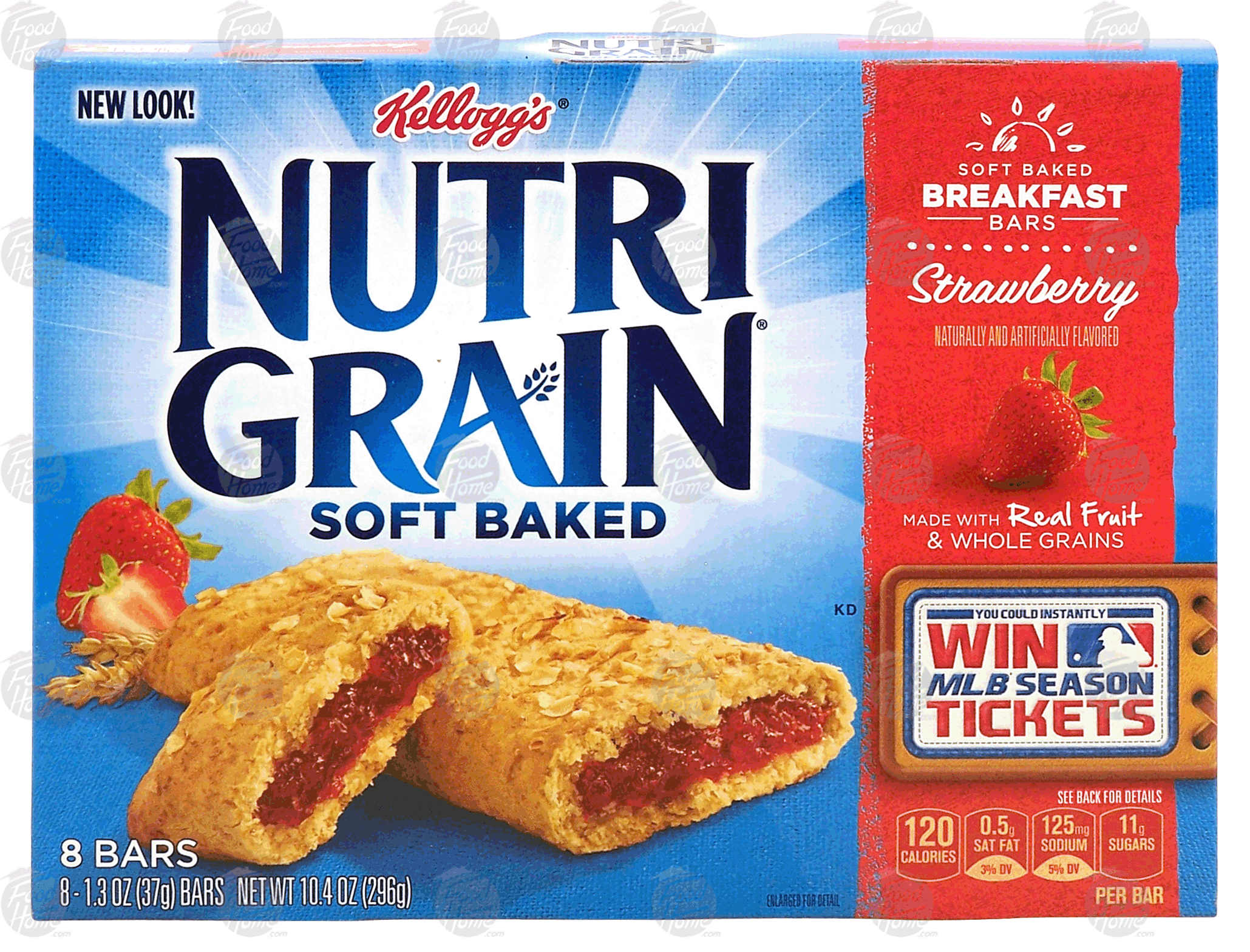 Kellogg's Nutri-Grain soft baked strawberry breakfast bars Full-Size Picture